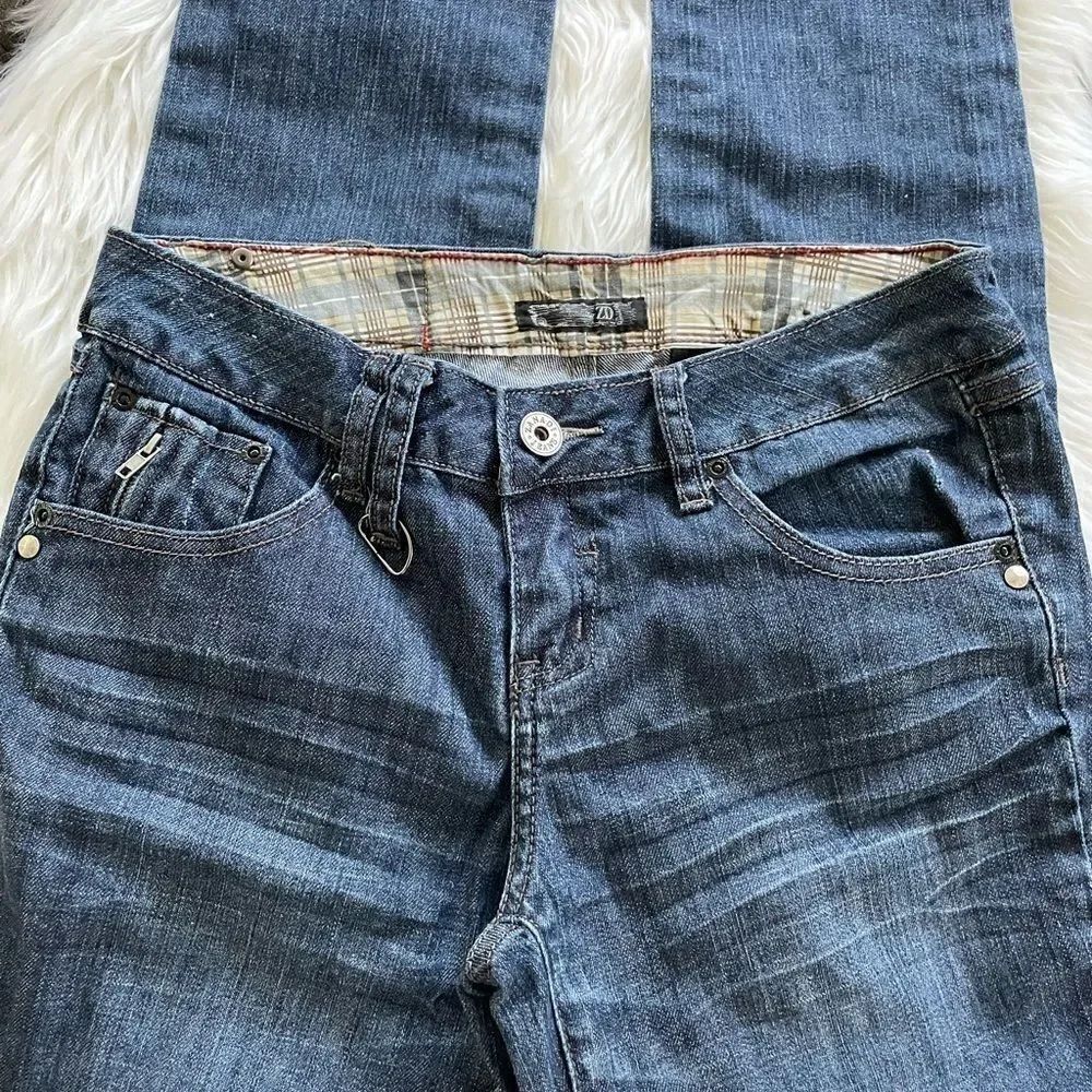 ZANADI medium wash 5 pocket ROCK jeans size 9 - Picture 5 of 8